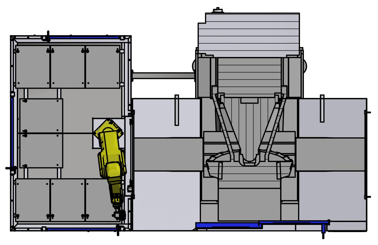 broButler mit Speedio S700X1 - Ansicht von oben