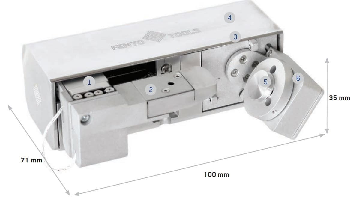 FT-NMT03 Nanomechanical Testing System mit additiv gefertigter Abdeckung bei Position 2