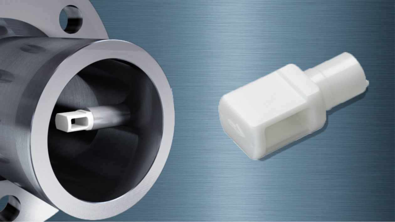 Beispielhafte Anwendung des Durchflussmessgeräts im Gassfluss mit maxon ceramic Kammerkopf