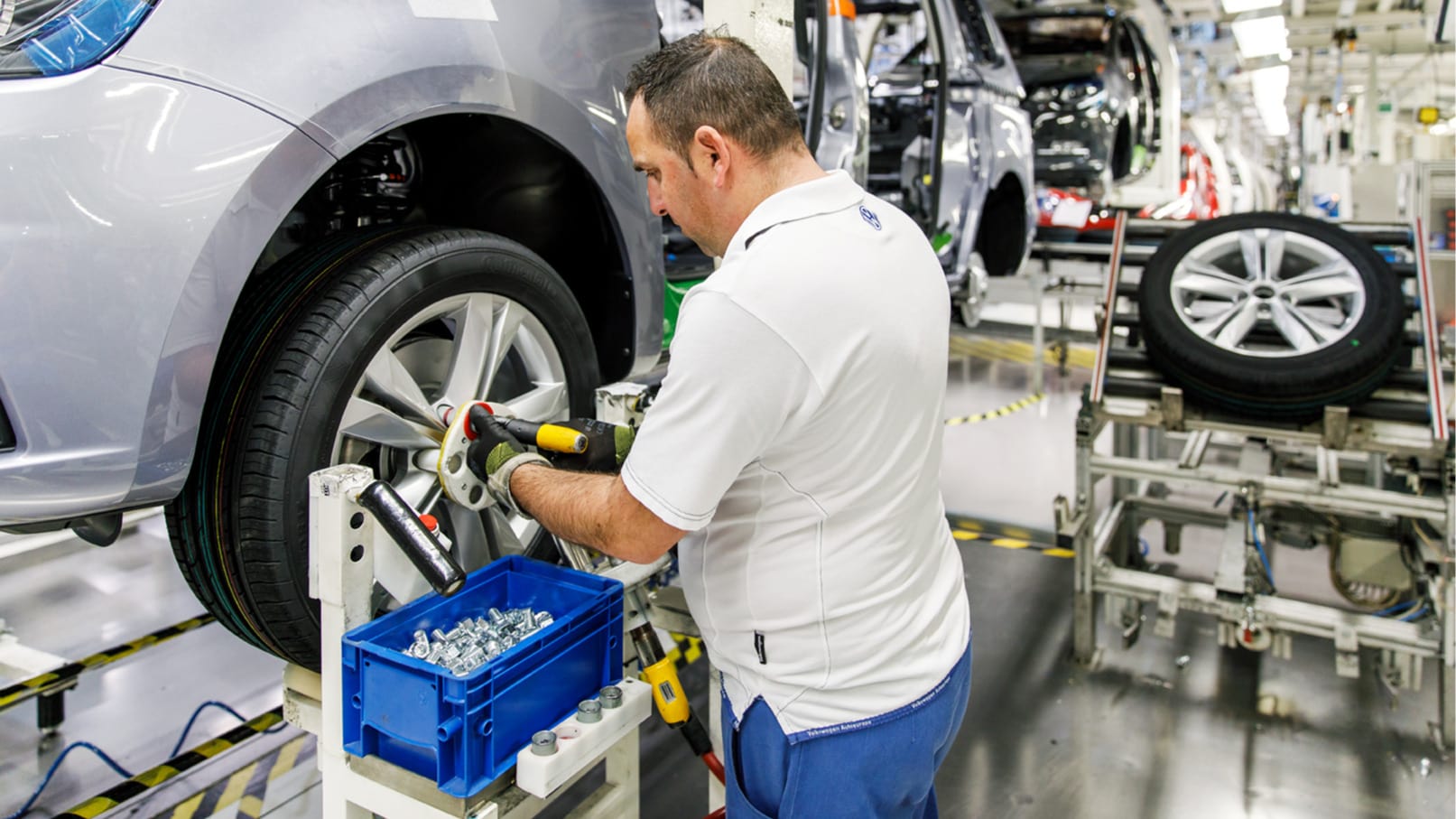 Assembly of a Wheel with a printed Wheel Protection