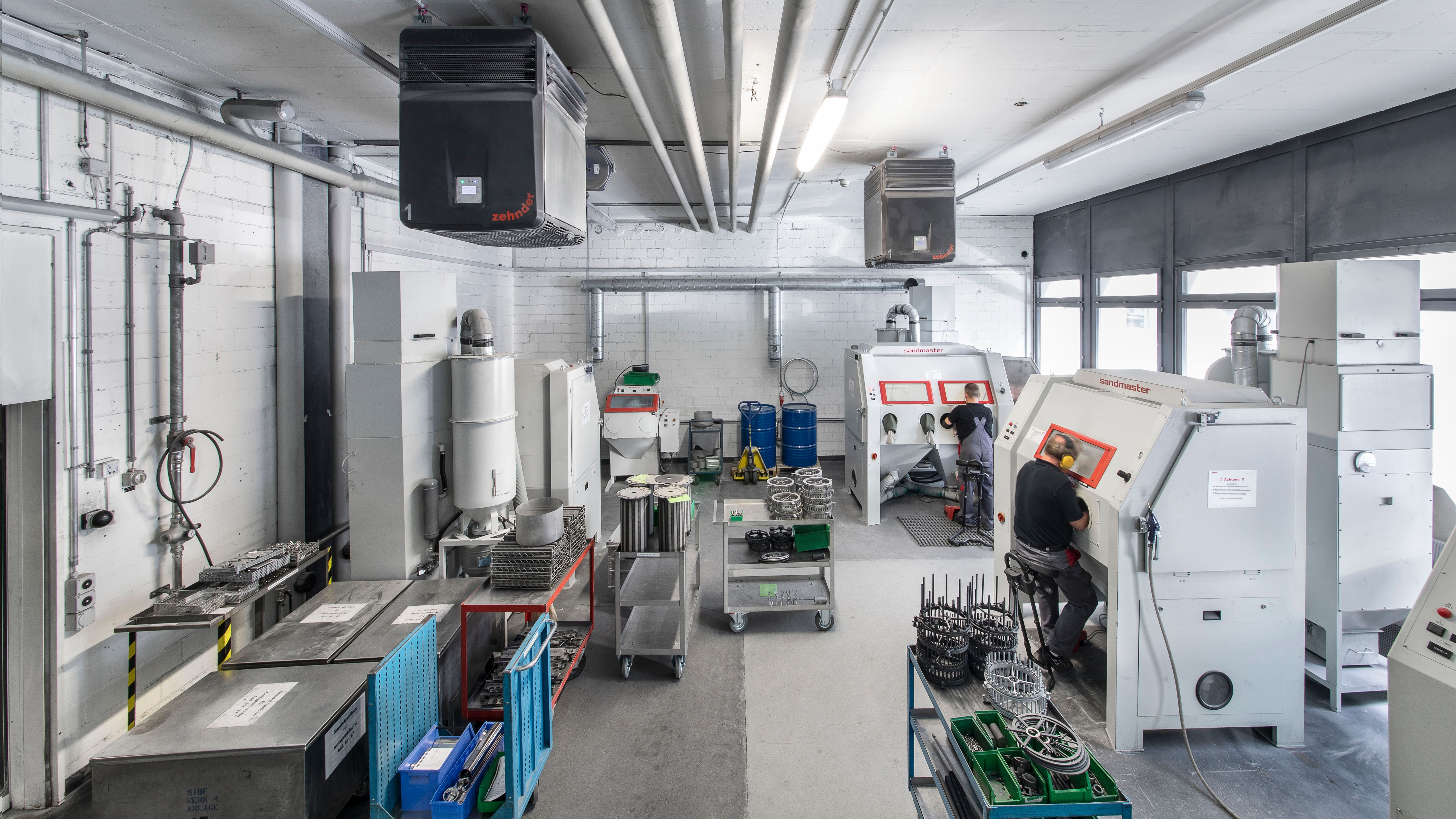 With Zehnder Clean Air Solutions, Oerlikon achieved a dust reduction of up to 78 %.