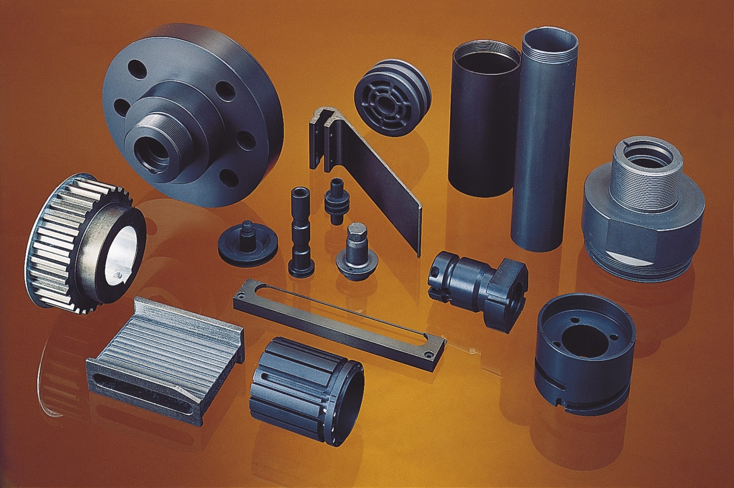 Selection of parts with ALTEF® coating for various applications.