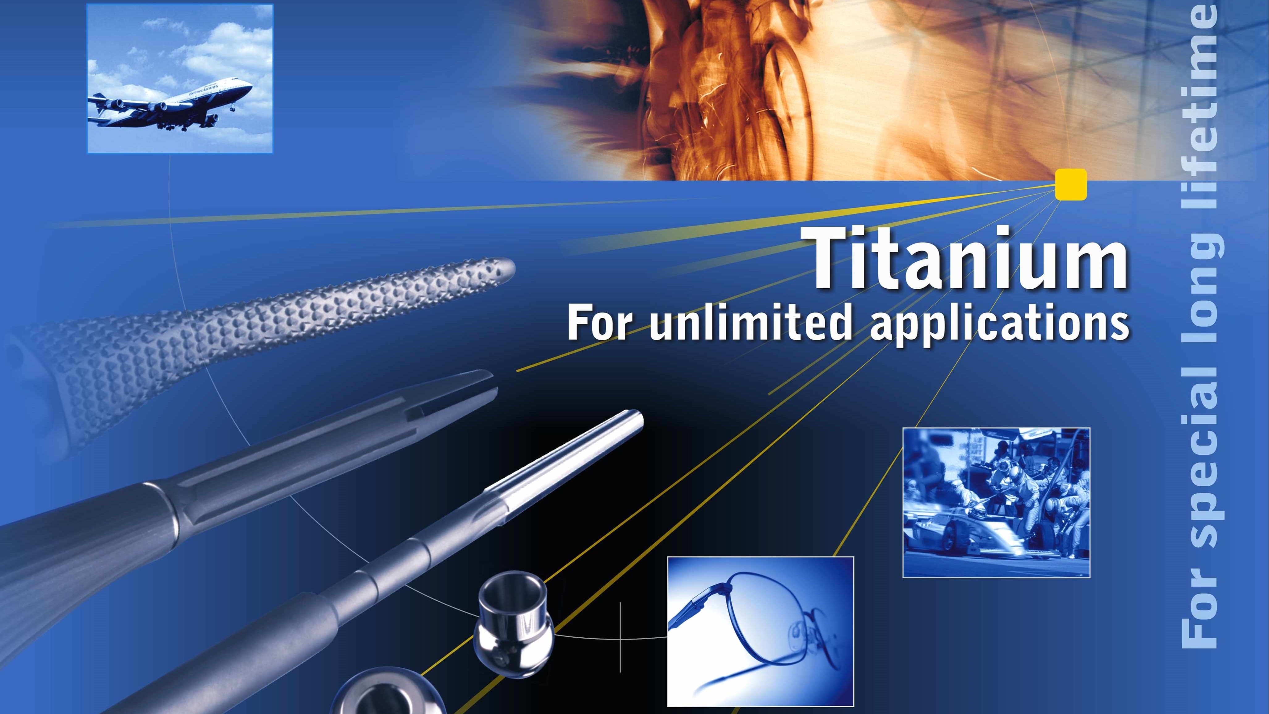 Nickel alloys and Titanium for special applications.
