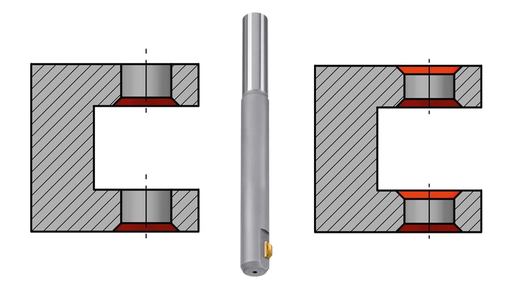 Work piece drawings of typical applications