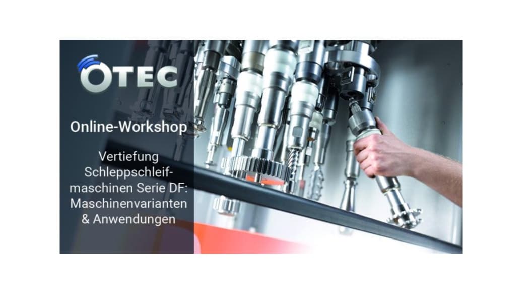 Workshop: OTEC Schleppfschleifmaschinen Serie DF