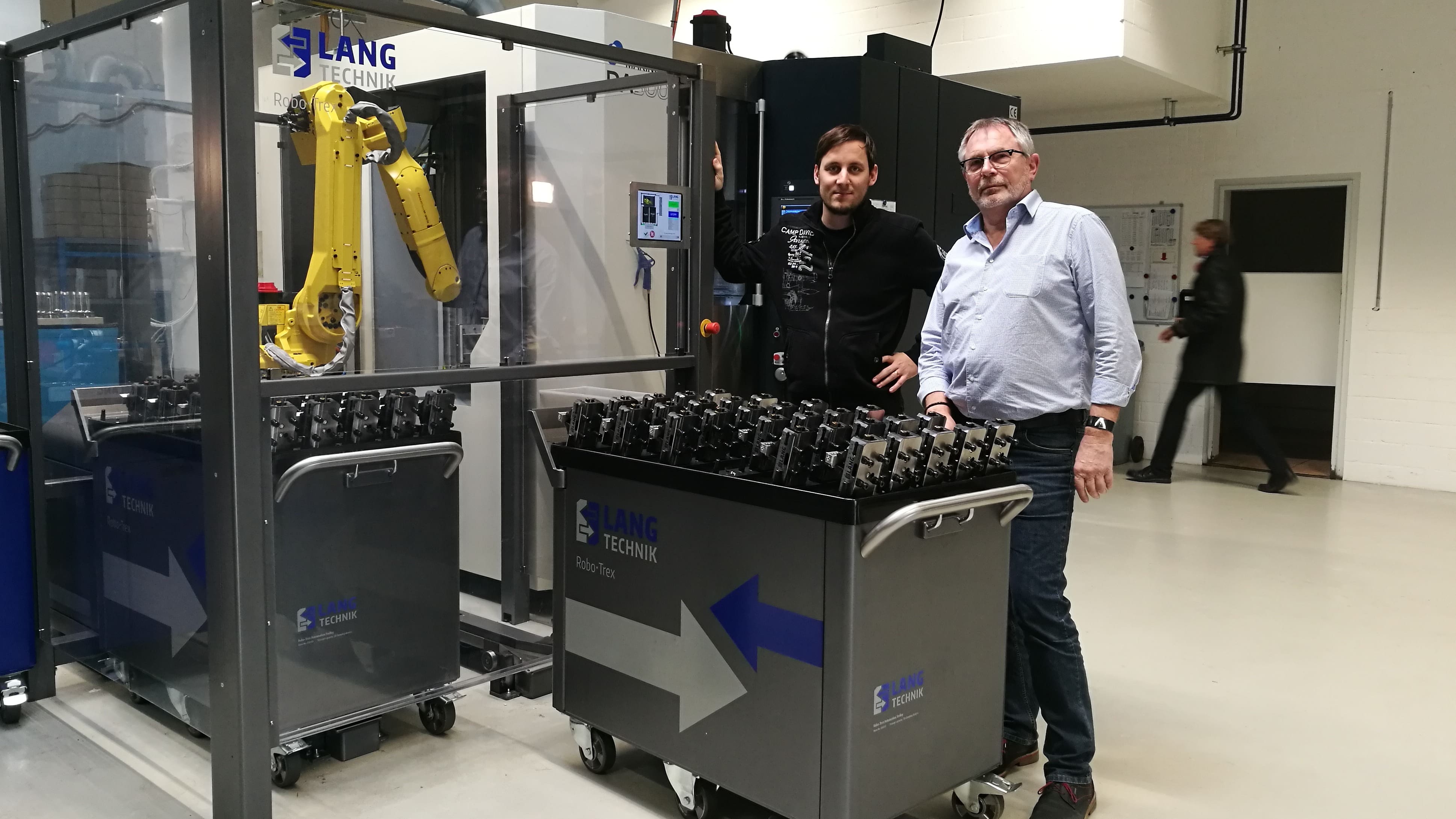 RoboTrex mit Oliver Tschaggelar von Hagmann Tec und Josef Weber Intool